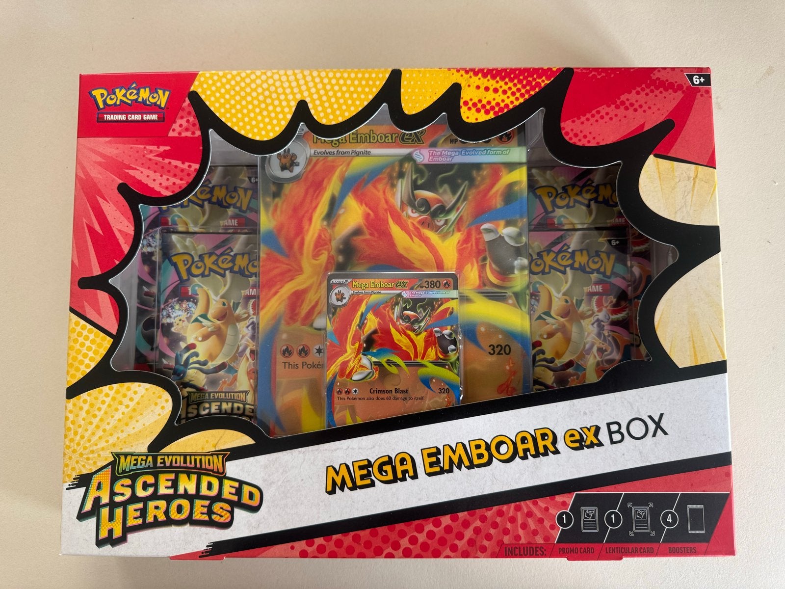 Pokémon Mega Emboar EX Box - Ascended Heroes, Ophalen of Verzenden, Nieuw, Overige typen