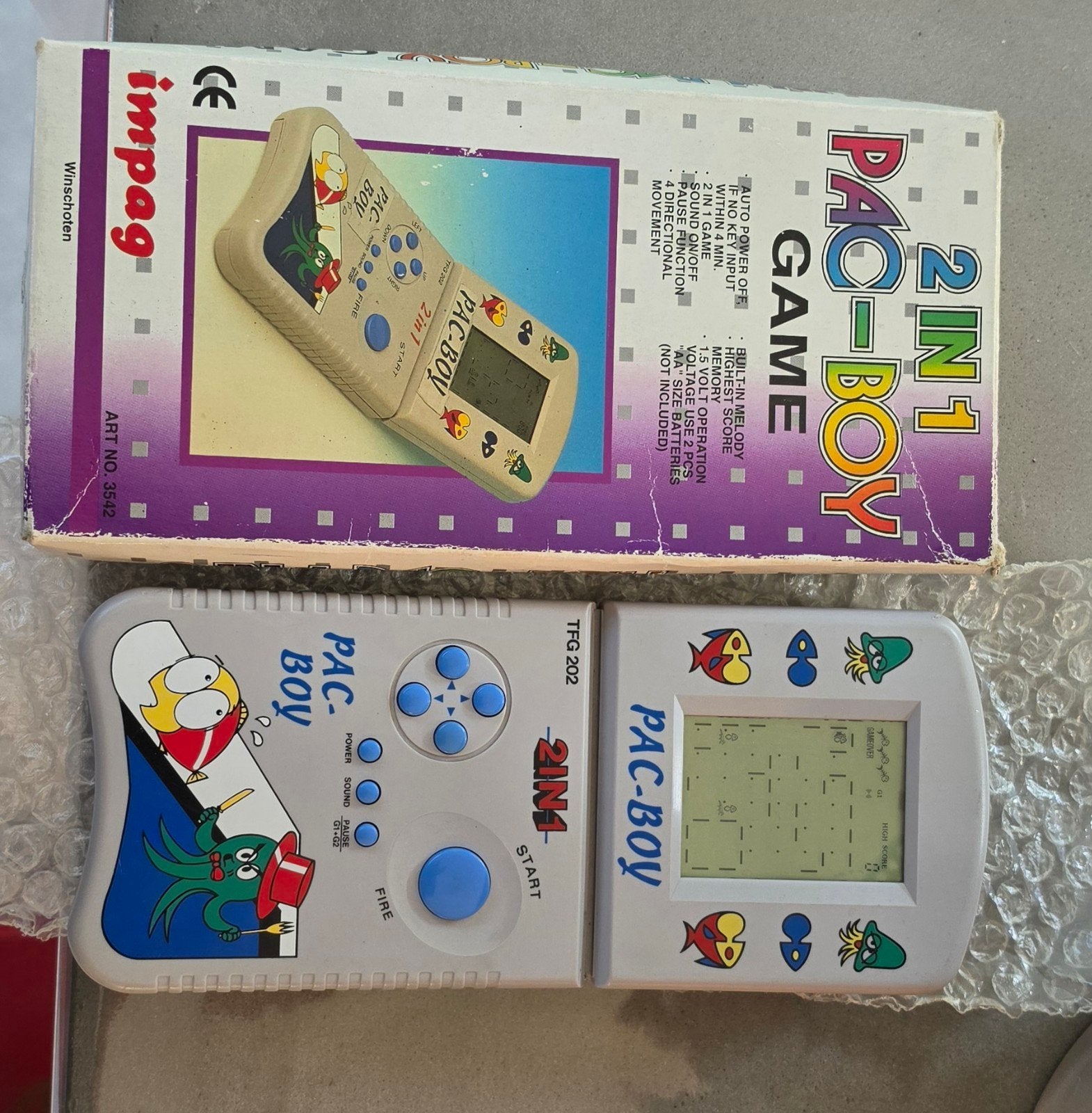 Pac-Boy 2-in-1 Handheld Game - Retro Gaming Plezier, Spelcomputers en Games, Games | Overige, 1 speler, Ophalen of Verzenden, Vanaf 3 jaar