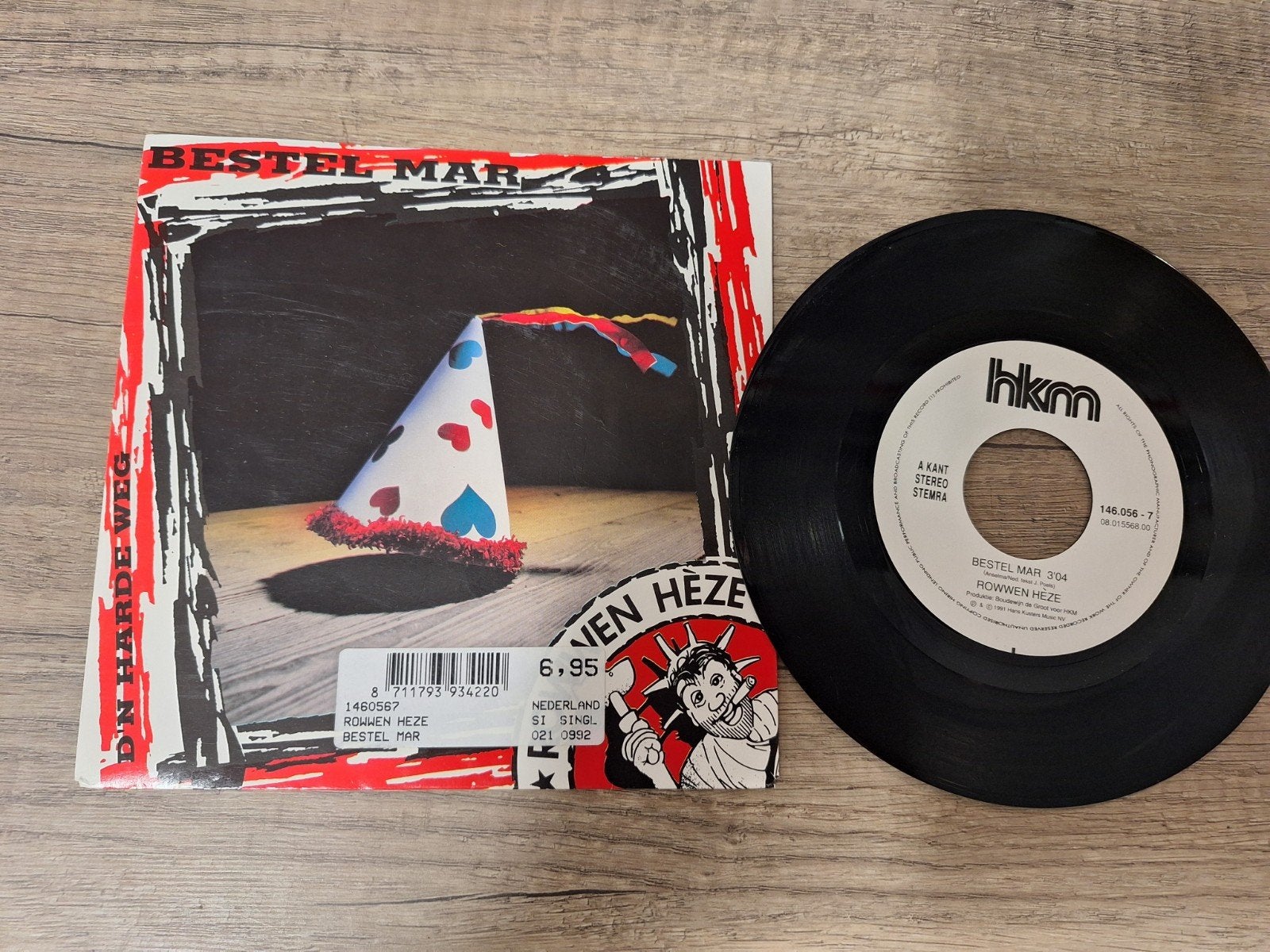 Rowwen Hèze - Bestel Mar (7 inch vinyl single) uit 1991, Gebruikt, 7 inch, EP, Nederlandstalig