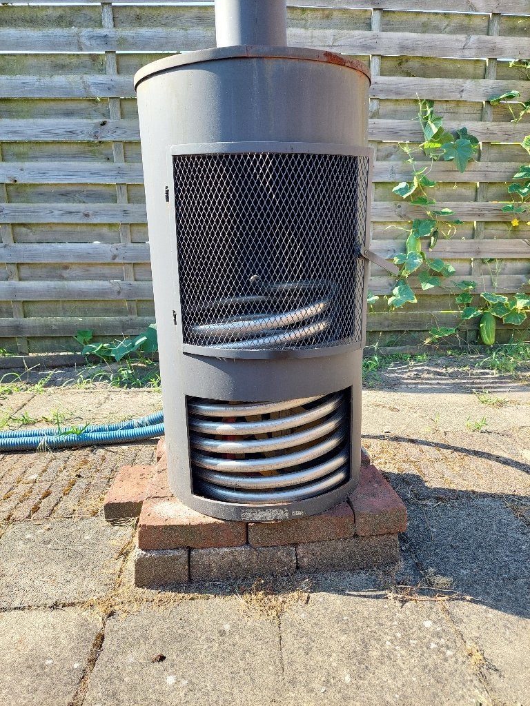 Hottub kachel houtgestookt, Tuin en Terras, Zwembad-toebehoren, Ophalen, Zo goed als nieuw, Verwarming