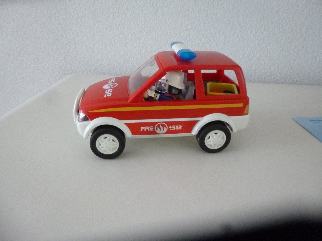 Playmobil 4822 - Brandweer commandanten auto, Complete set, Voertuig, Ophalen of Verzenden, Zo goed als nieuw