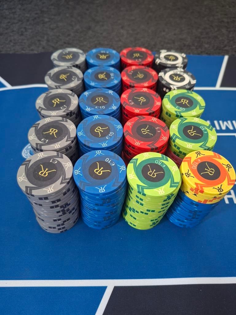 Custom keramische poker chips met waarde opdruk, Hobby en Vrije tijd, Gezelschapsspellen | Overige, Vijf spelers of meer, Ophalen of Verzenden