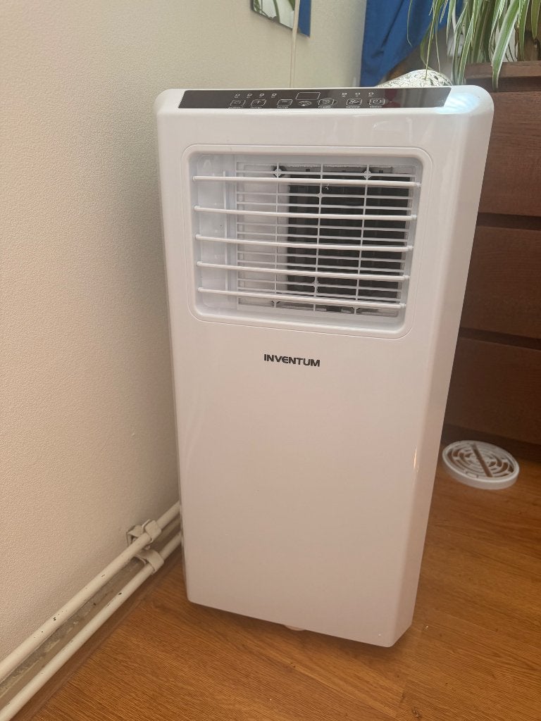 Mobiele airco inventum, Ophalen, Koelen en Ontvochtigen, Minder dan 60 m³, 2 snelheden