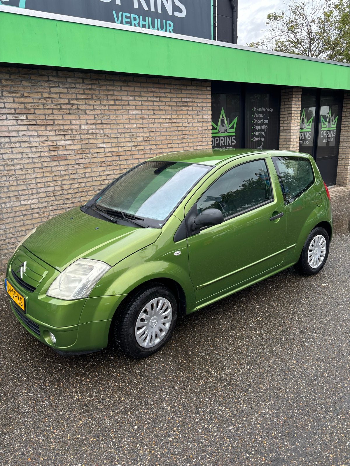 Citroën C2 1.4 I 2005 Groen nieuwe apk +banden, Voorwielaandrijving, 450 kg, 4 cilinders, 4 stoelen