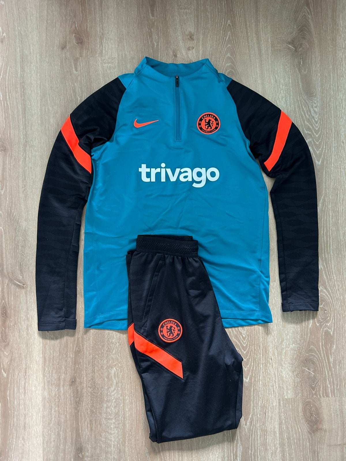 Chelsea trainingspak Nike 21/22  Maat 158-170/XS, Blauw, Ophalen of Verzenden, Zo goed als nieuw, Nike