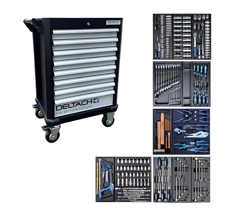 Gereedschapswagen D2-COMPACT, 5 Laden Gevuld, 214dlg / Nieuw, Ophalen, Nieuw