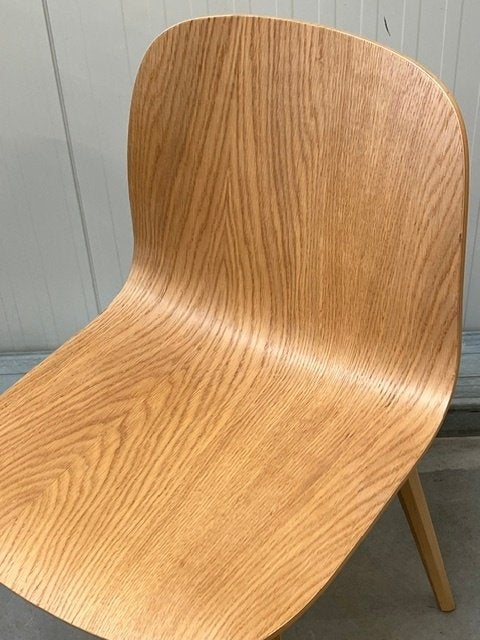 Muuto Visu eetkamerstoel Mika Tolvanen design eettafelstoel, Gebruikt, Bruin, ., Ophalen of Verzenden