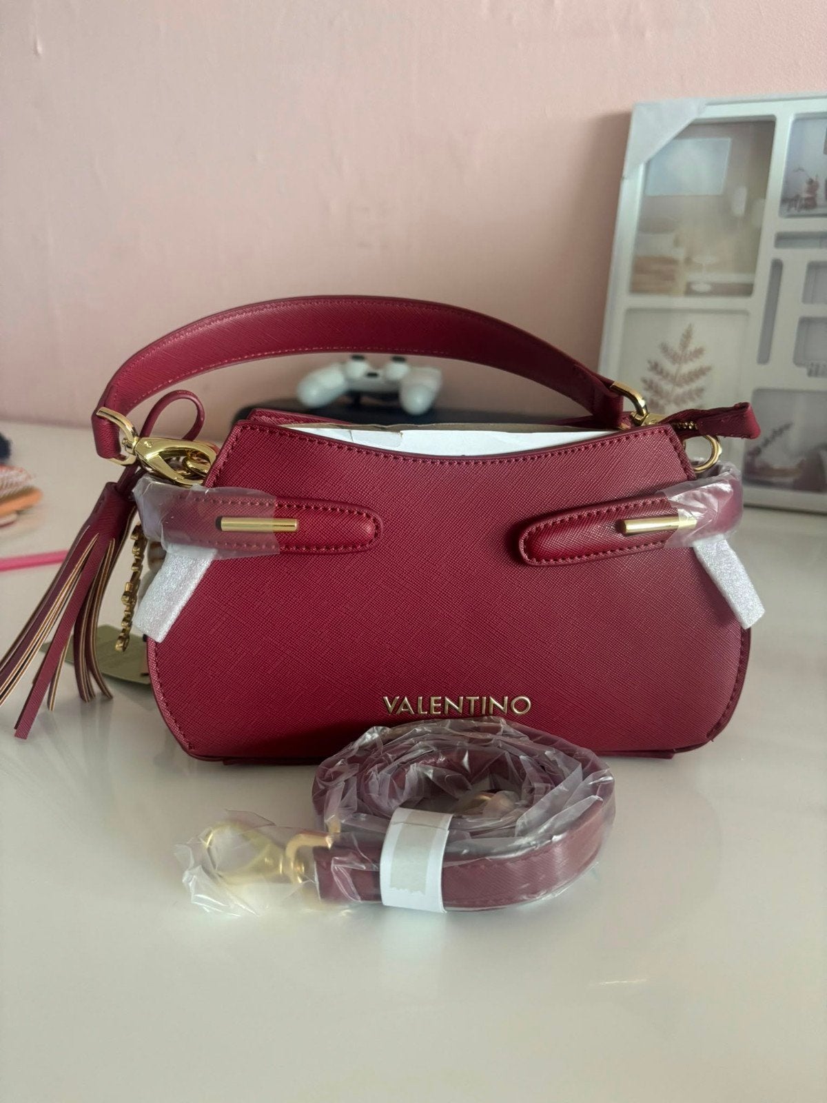 Mario Valentino Tas - Nieuw met labels ,nieuwste collectie, Ophalen of Verzenden, Nieuw, Rood, Handtas
