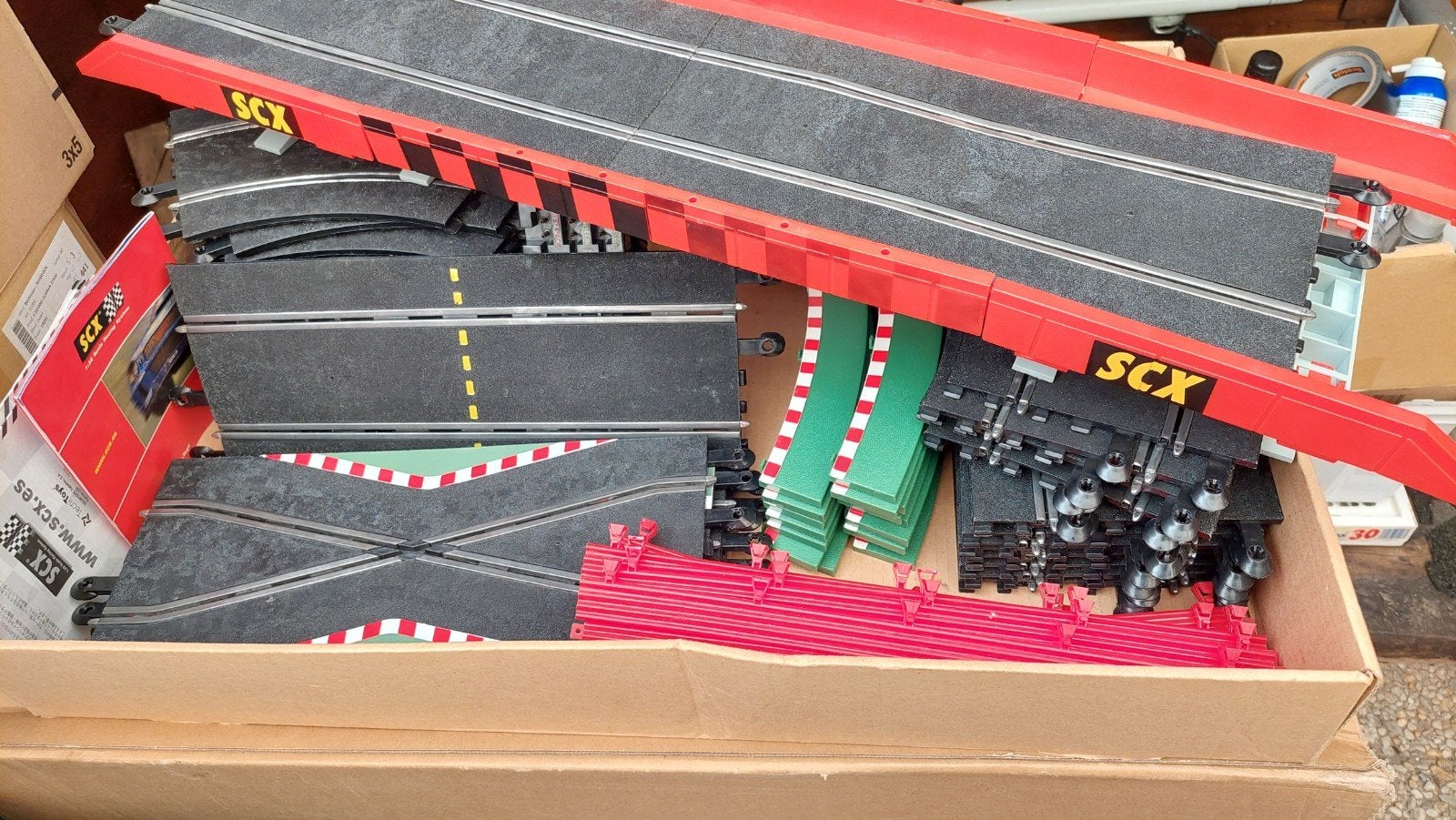 SCALEXTRIC/SCX RACEBAAN BAANDELEN, Kinderen en Baby's, Speelgoed | Racebanen, Overige merken, Ophalen of Verzenden, Elektrisch