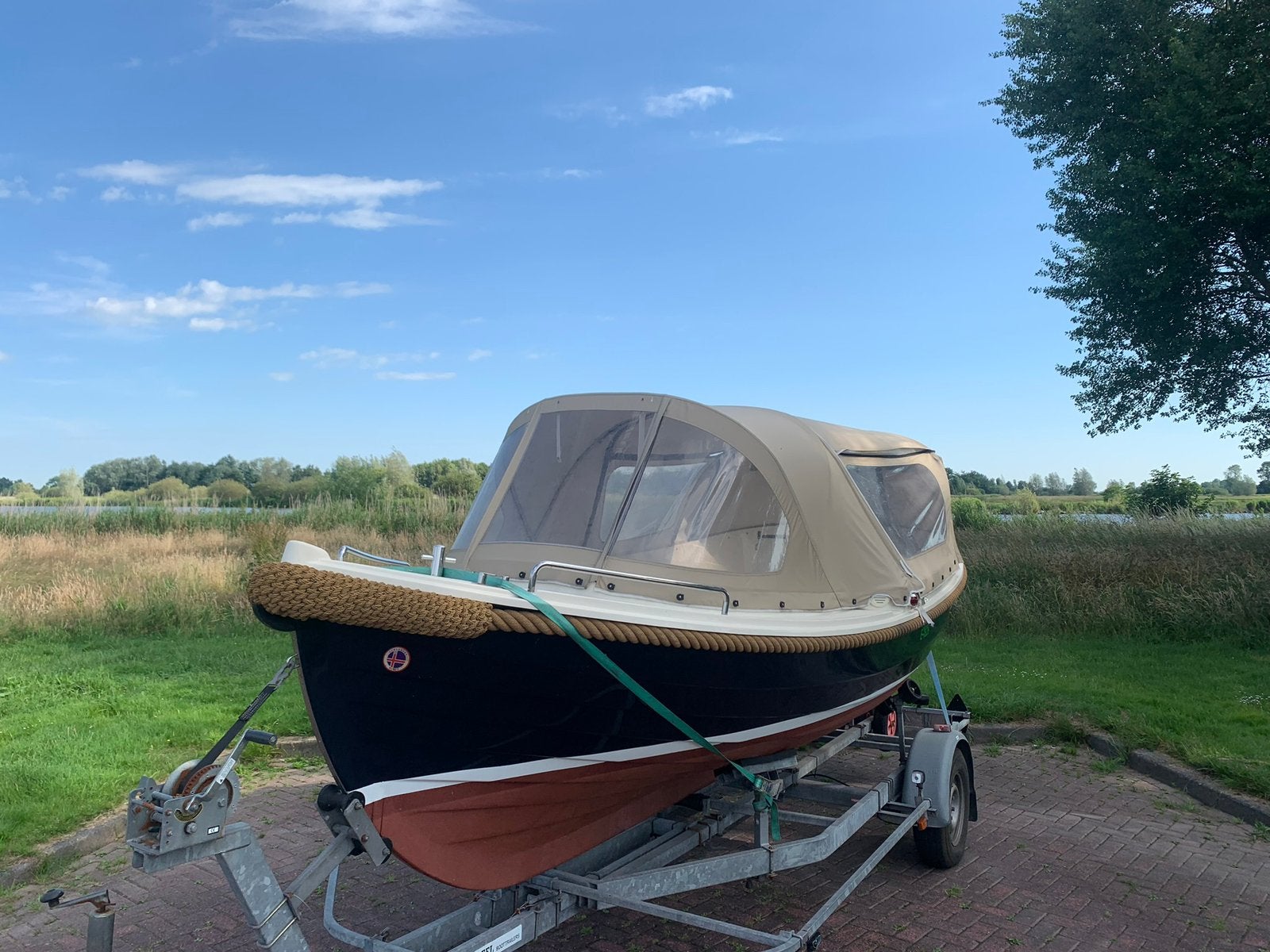 Icelander 20 Elektrische Sloep, Watersport en Boten, 8 pk, Binnenboordmotor, Elektrisch, Buiskap