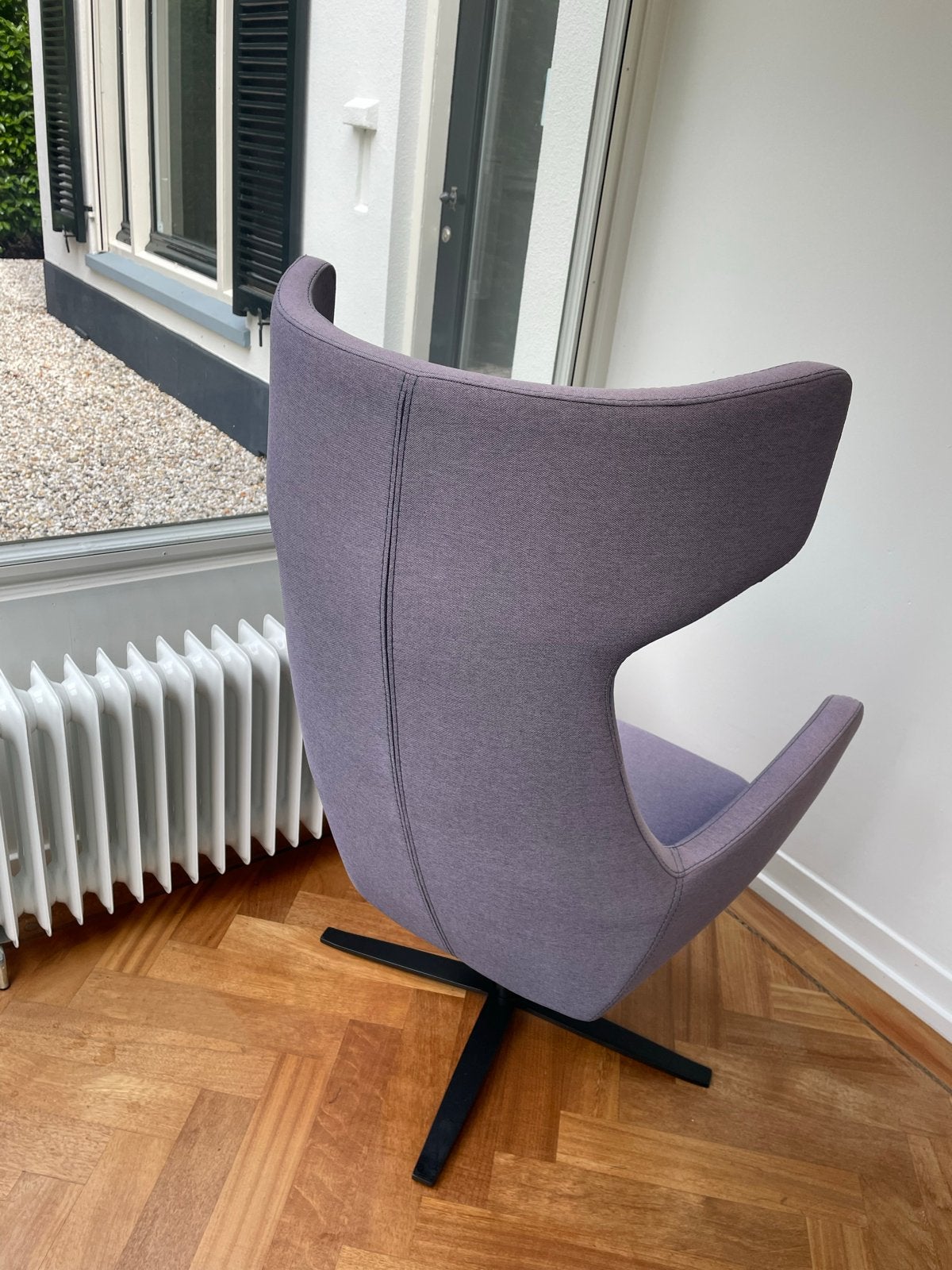 2 Stijlvolle Stig fauteuil met draaivoet, Ophalen, Zo goed als nieuw, Stof, 75 tot 100 cm