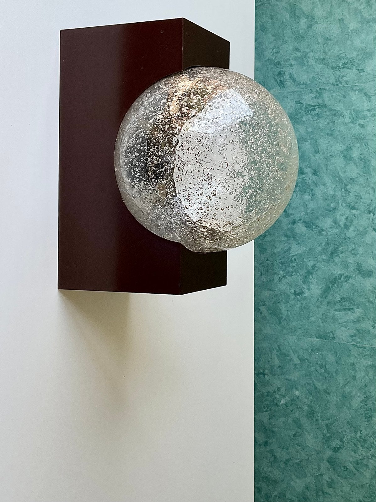 Vintage 60’s RAAK Wandlamp Plafonniere Planetoide. C-1519.22, Ophalen of Verzenden, Gebruikt, Glas, Mid-century modern