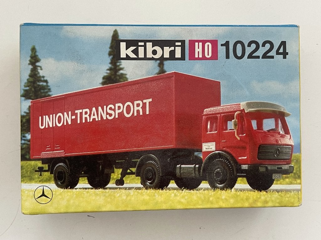 Kibri H0 10224 Mercedes Benz Union-Transport nieuw in OVP, Gelijkstroom of Wisselstroom, Brug, Tunnel of Gebouw, Ophalen of Verzenden