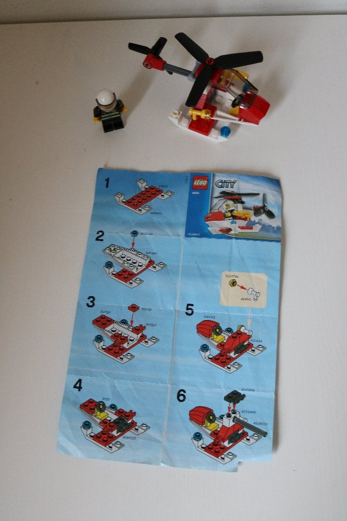 4900 Brandweer helikopter Lego, Ophalen of Verzenden, Zo goed als nieuw