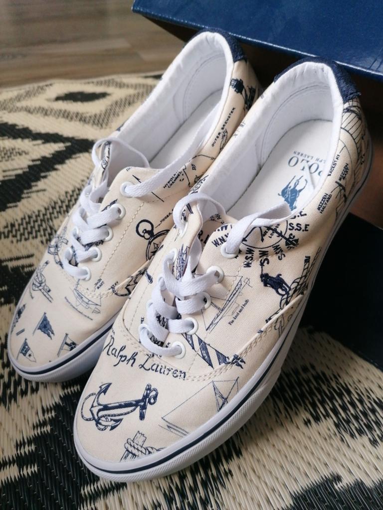 Ralph Lauren sneakers maat 41 als nieuw, Beige, Ophalen of Verzenden, Ralph Lauren, Sneakers of Gympen