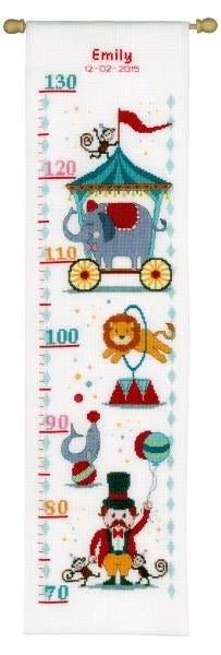 Borduurpakket Groeimeter bij het circus pn0021626, Geen, Geen, Nieuw, Ophalen of Verzenden