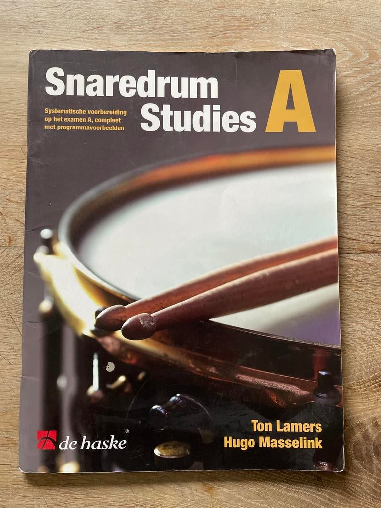 Snaredrum Studies A - Examenvoorbereiding kleine trom, Muziek en Instrumenten, Bladmuziek, Gebruikt, Overige genres, Drums of Percussie