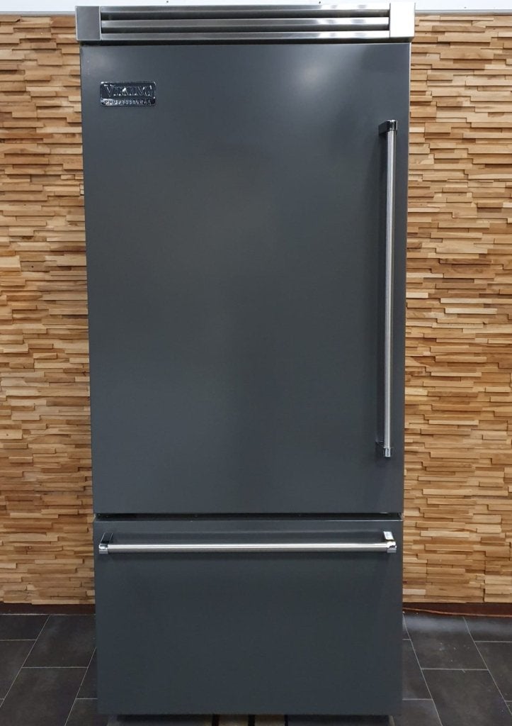 Luxe VIKING inbouw koelkast Antraciet / Damascus Grijs RVS, Niet ingevuld, Gebruikt, 200 liter of meer, 60 cm of meer