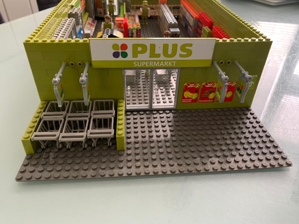 Plus Bricks Supermarkt, Kinderen en Baby's, Speelgoed | Bouwstenen, Ophalen, Gebruikt