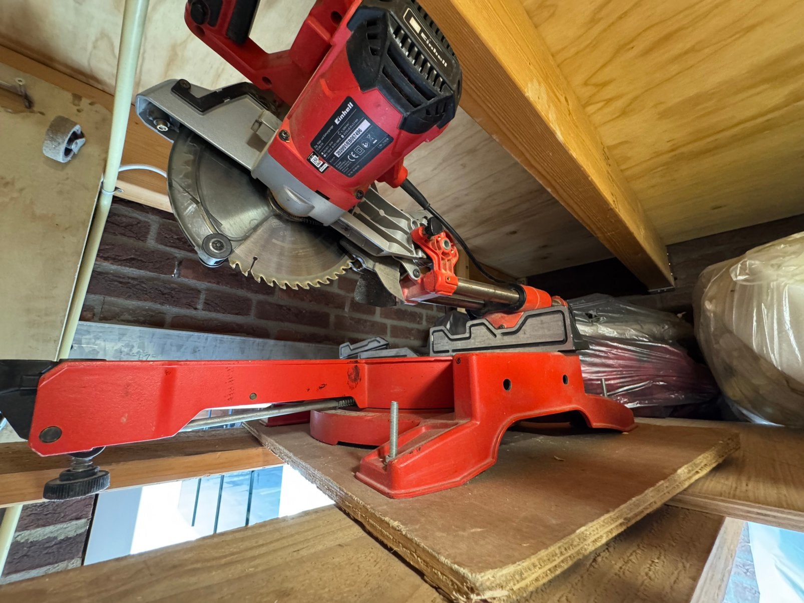 Einhell afkortzaagmachine, Ophalen, Zo goed als nieuw, Afkortzaag, 30 tot 70 mm