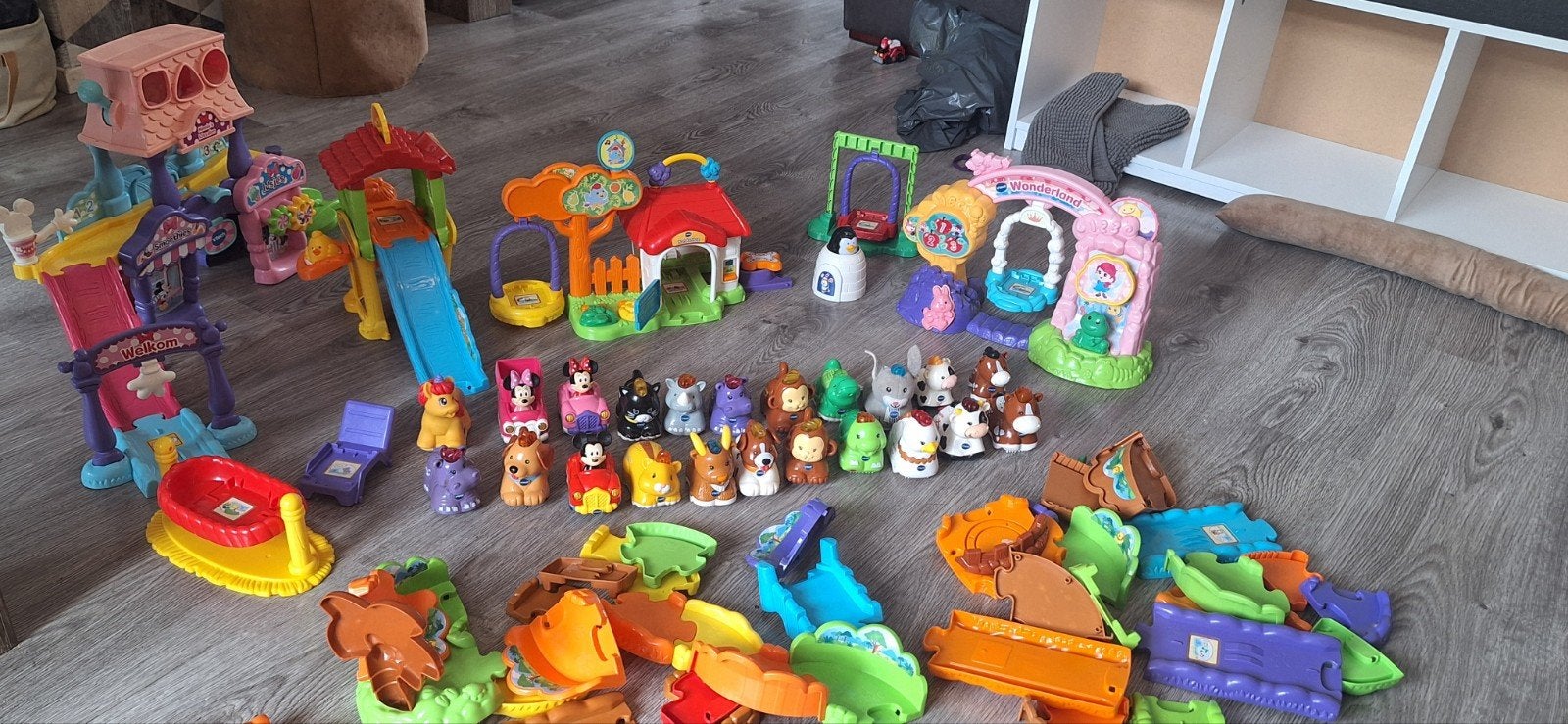 Grote set VTech Zoef Zoef Dieren met 4 sets en 22 diertjes, Ophalen, Gebruikt, Jongen of Meisje