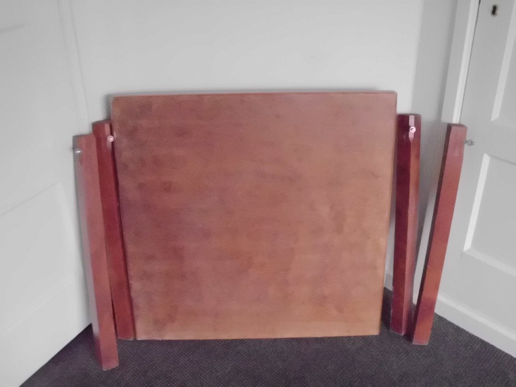 Top retro vintage multiplex tafelblad met 4 poten, jaren 90, Ophalen, Gebruikt, 200 cm of meer, 50 tot 100 cm