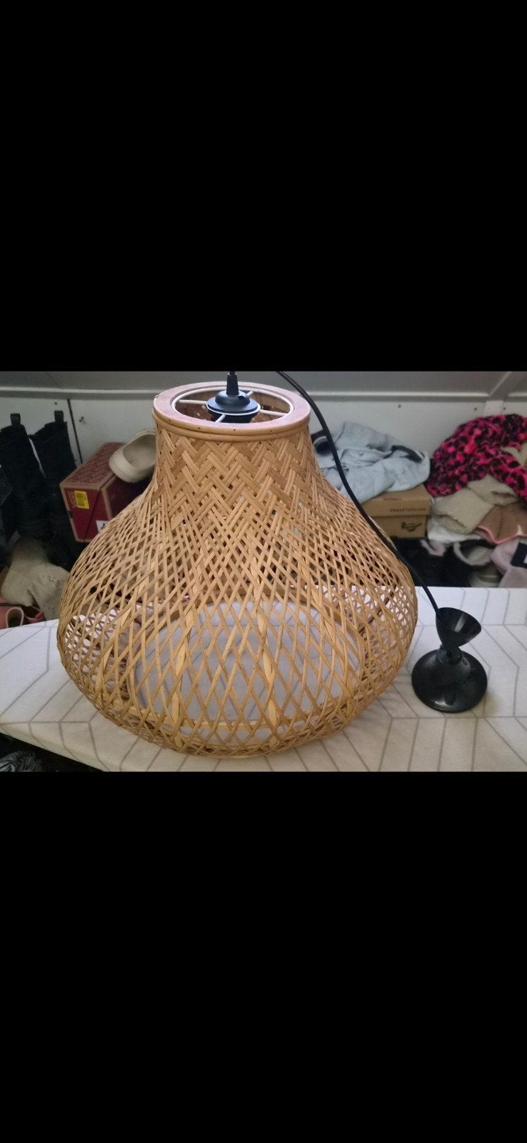 Mooie rotan hanglamp - Ophalen in Leerdam, Ophalen