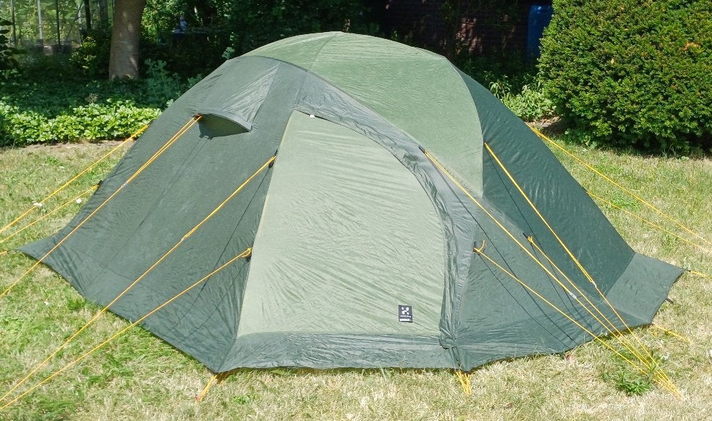 Häglofs Genius 34, storm en wintervaste, 4 seizoenen tent, Caravans en Kamperen, Ophalen, Gebruikt, Tot en met 3