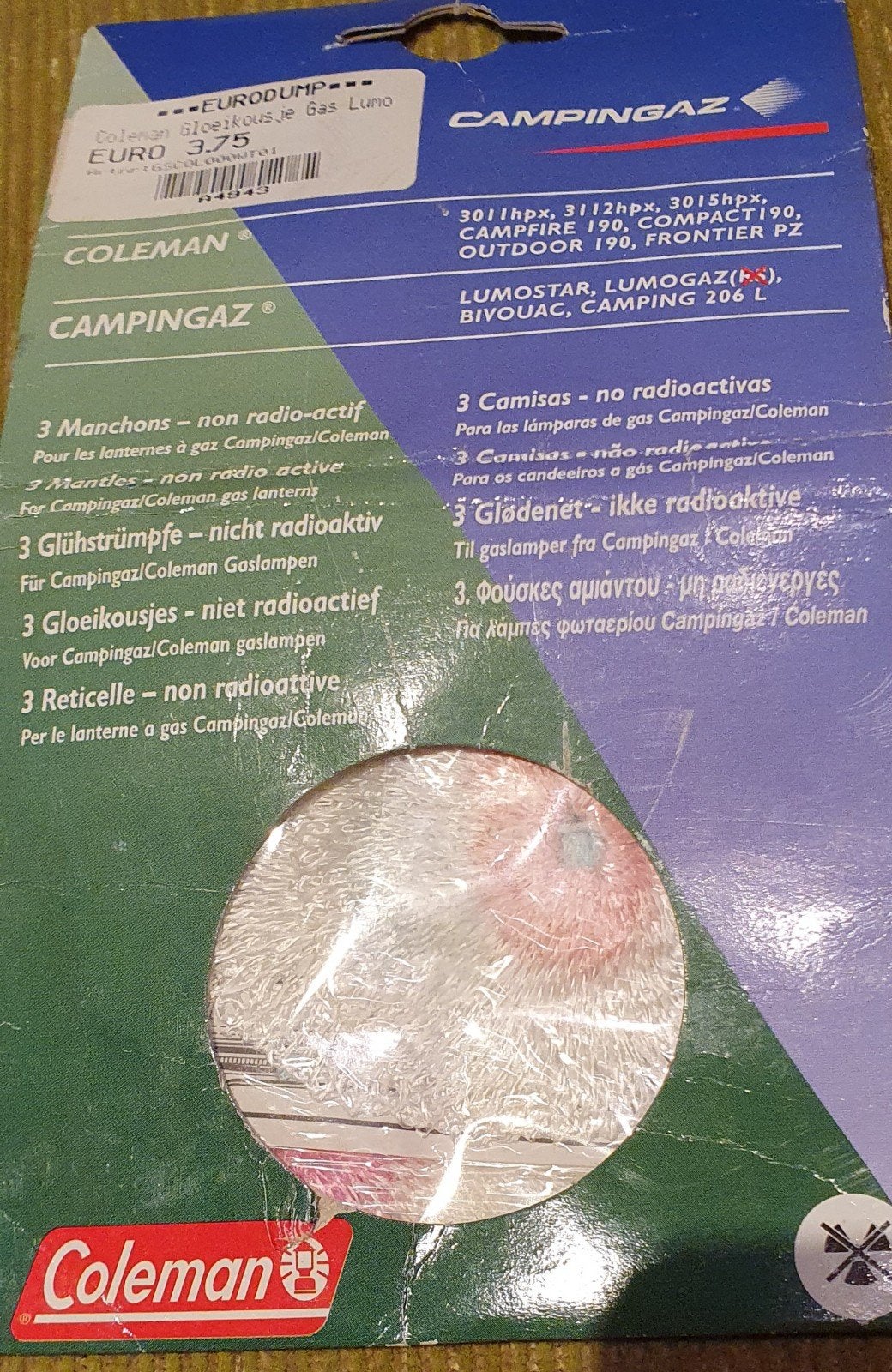 Campingaz Lumogaz C 200 S Gaslamp met Gloeikousjes, Ophalen of Verzenden, Gebruikt