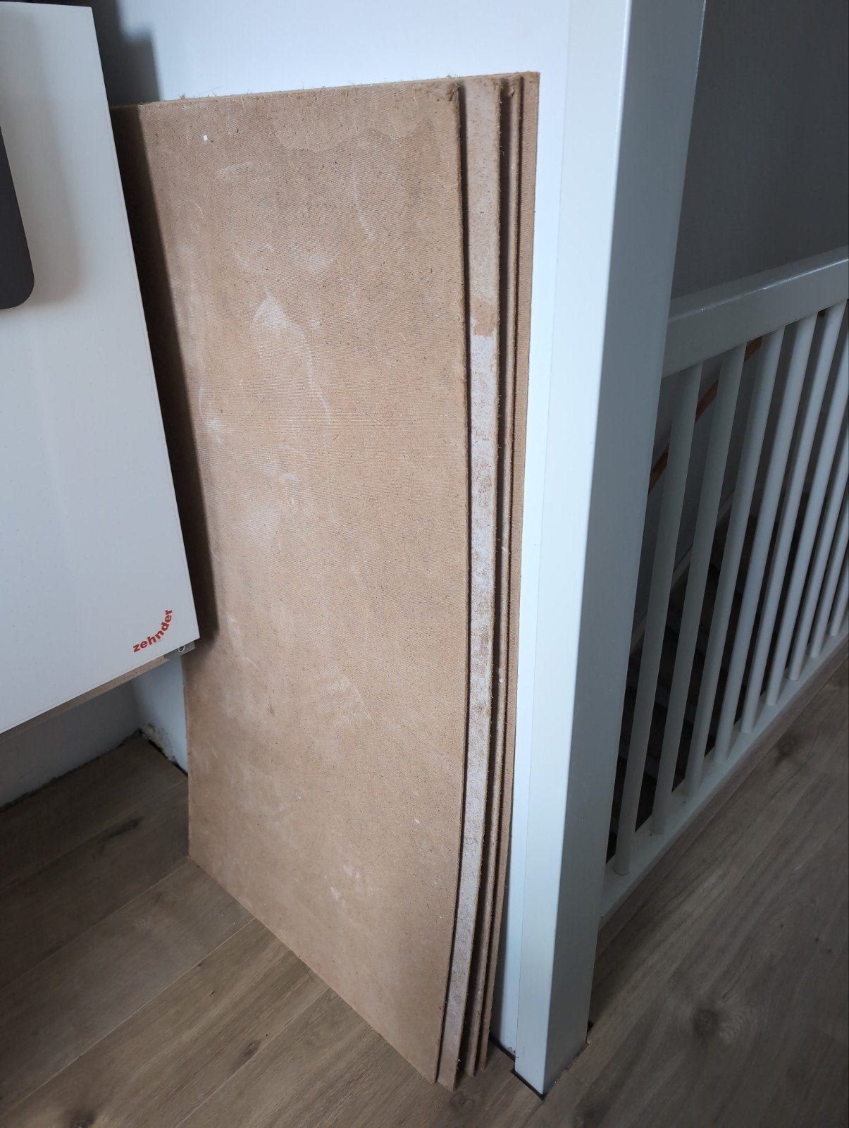 9 MDF platen (gebruikt als vloerplaten bij verbouwing), Ophalen, Gebruikt, Minder dan 25 mm, Overige typen