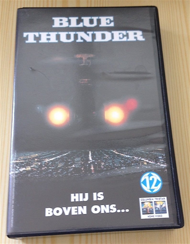 vhs Blue Thunder met Roy Scheider (Video), Ophalen, Nederlands ondertiteld, Engels, Zo goed als nieuw