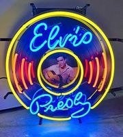 Elvis Presley neon en veel andere leuke USA decoratie neons, Verzamelen, Lichtbak of (neon) lamp, Nieuw, Ophalen of Verzenden