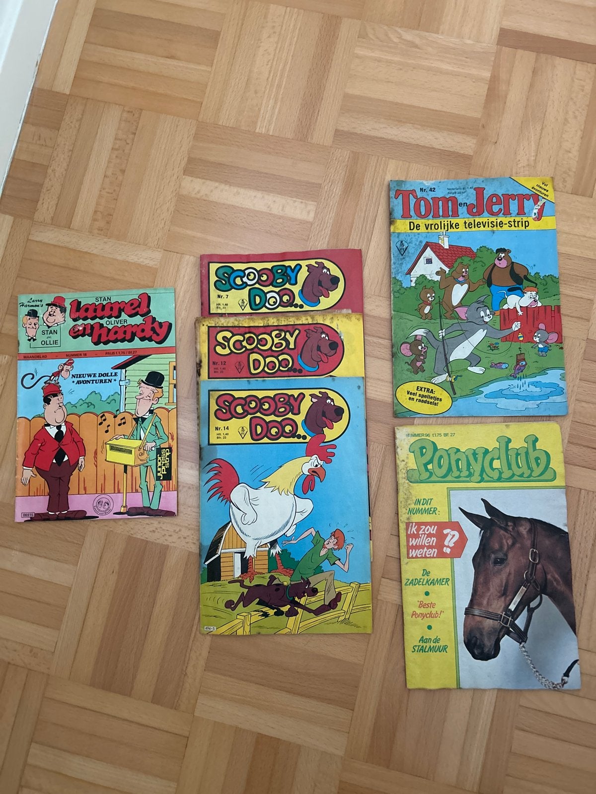 Vintage stripbladen: Scooby Doo, Tom & Jerry, Laurel & Hardy, Meerdere stripboeken, Ophalen of Verzenden, Gelezen