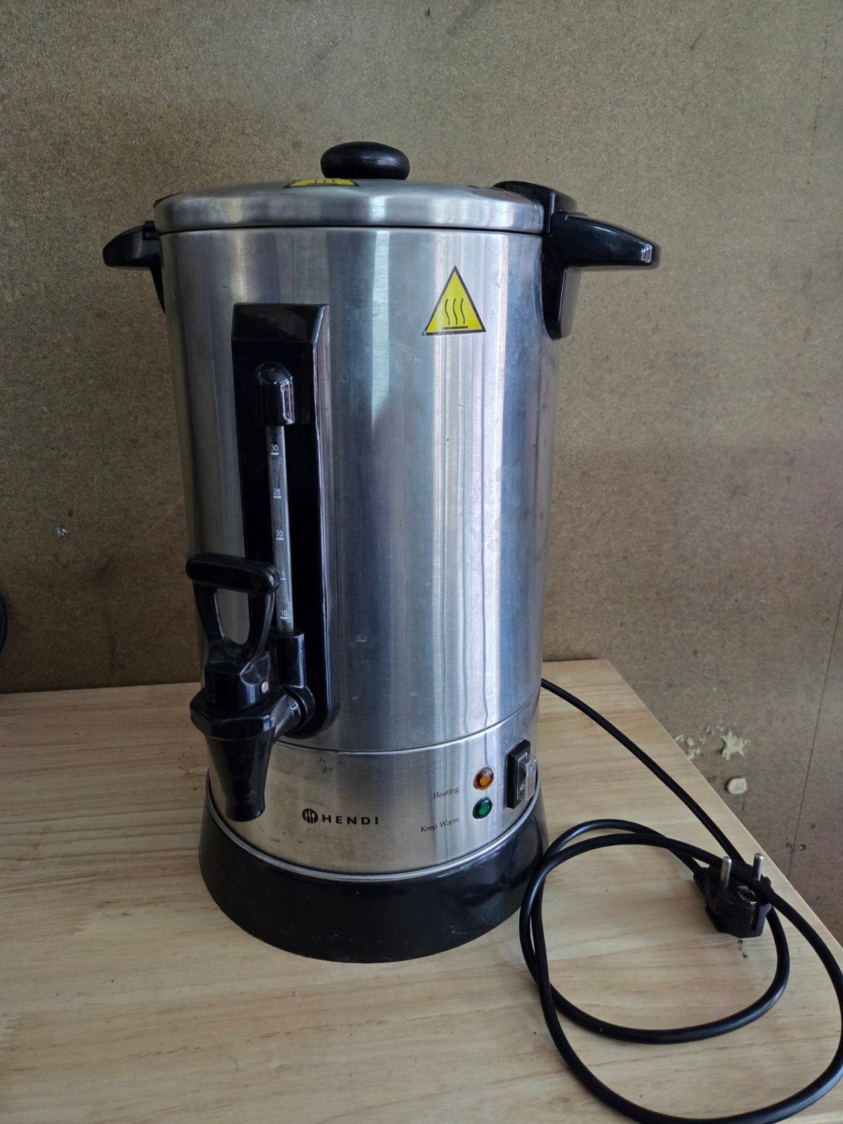Hendi Percolator 8,8L - RVS Koffiezetapparaat 940W, 10 kopjes of meer, Ophalen, Nieuw