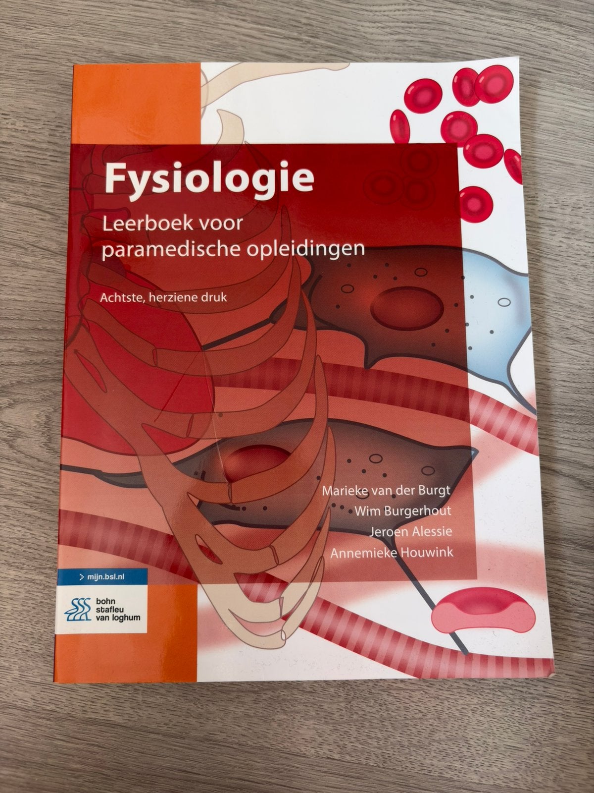 Marieke van der Burgt - Fysiologie, 8e druk, Ophalen of Verzenden, Beta, Zo goed als nieuw, HBO
