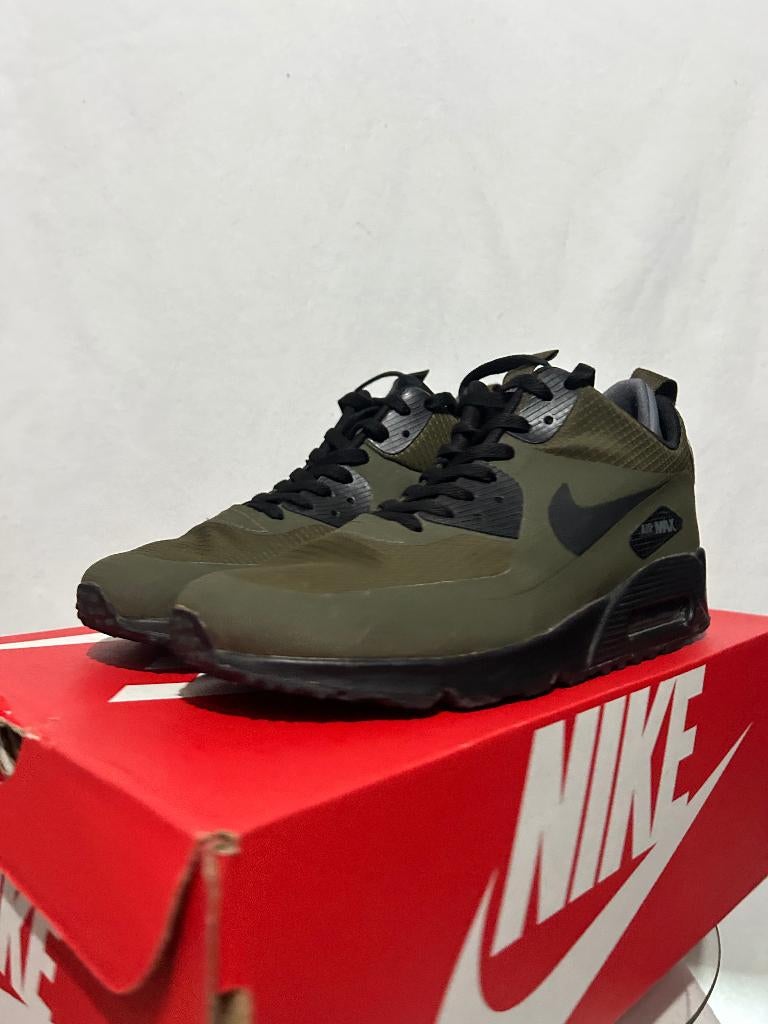 ALS NIEUW! Maat 42,5 - Nike Air Max 90 Winter Mid Dark Loden, Overige kleuren, Verzenden, Nike, Nike