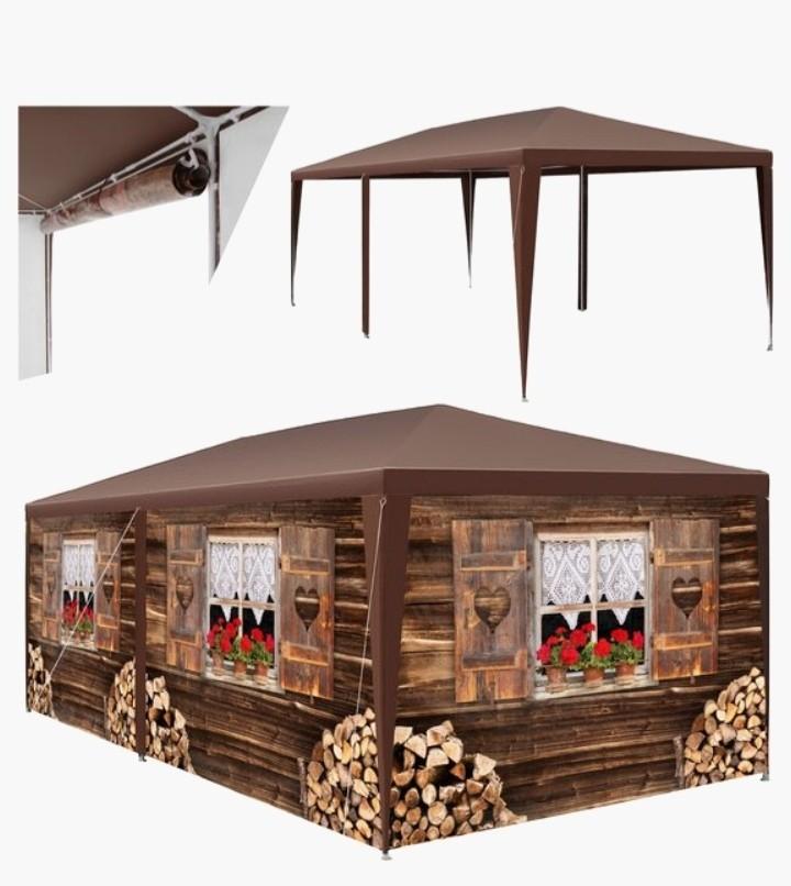 Partytent 6x3m blokhut design, Ophalen, Partytent, Minder dan 4 meter, Nieuw