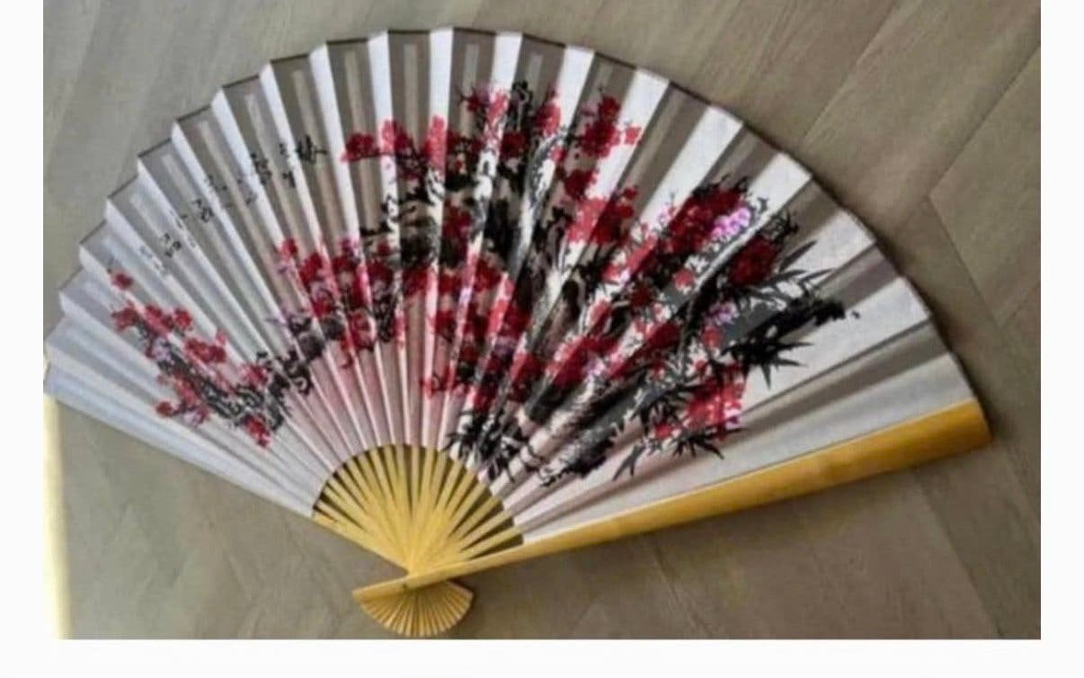 Chinese waaier groot model .(Wanddecoratie), Antiek en Kunst, Ophalen of Verzenden, Wanddecoratie