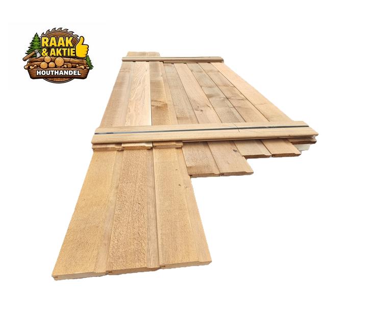 3.63 m2 Red Cedar rabat fijnbezaagd - nr: HP247