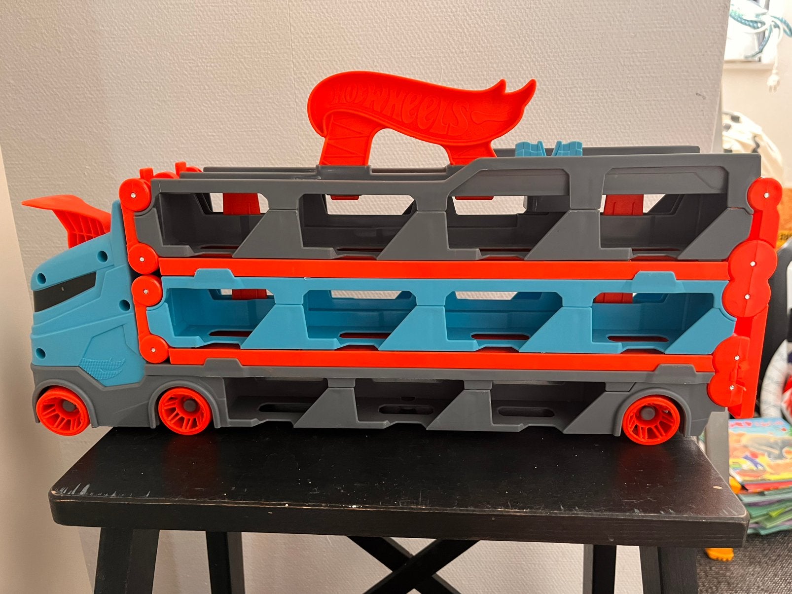 Lange oplegger Hotwheels, Ophalen of Verzenden, Gebruikt, Handmatig, Hot Wheels