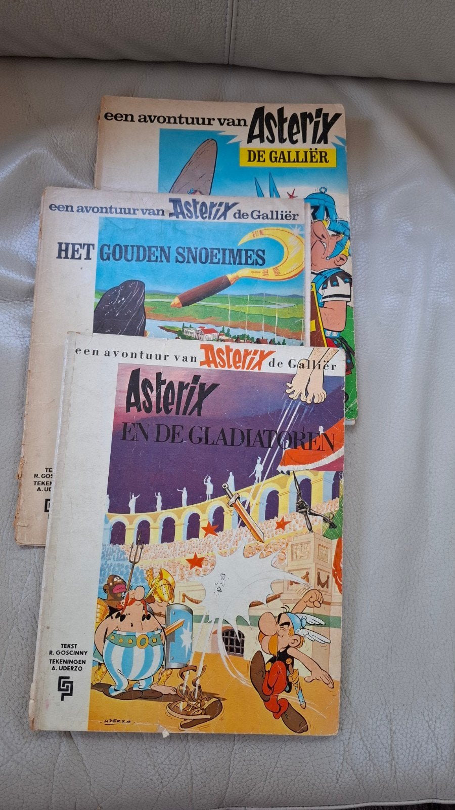 Asterix de Galliër stripboeken - 3 delen jaren 60, Boeken, Stripboeken, Meerdere stripboeken, Ophalen of Verzenden, Gelezen, René Goscinny en Albert Uderzo