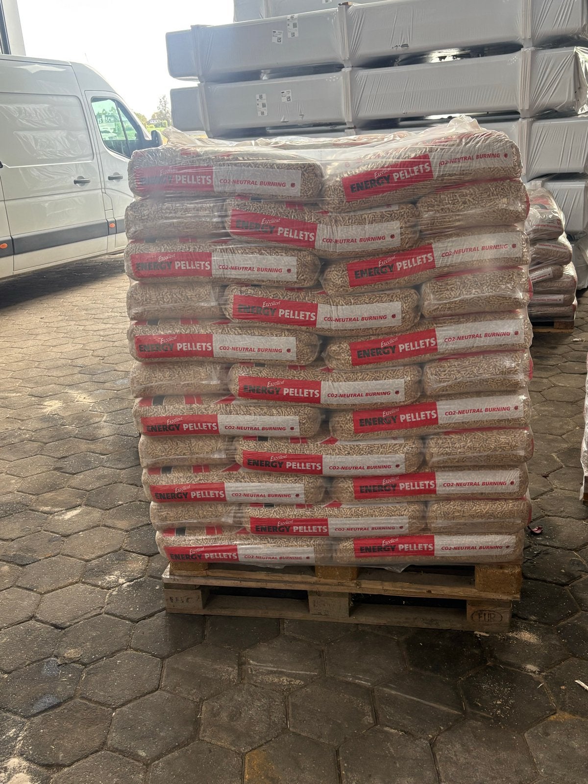 Houtpellets voor CO2-neutrale verbranding, 6 m³ of meer, Ophalen, Overige houtsoorten, Blokken