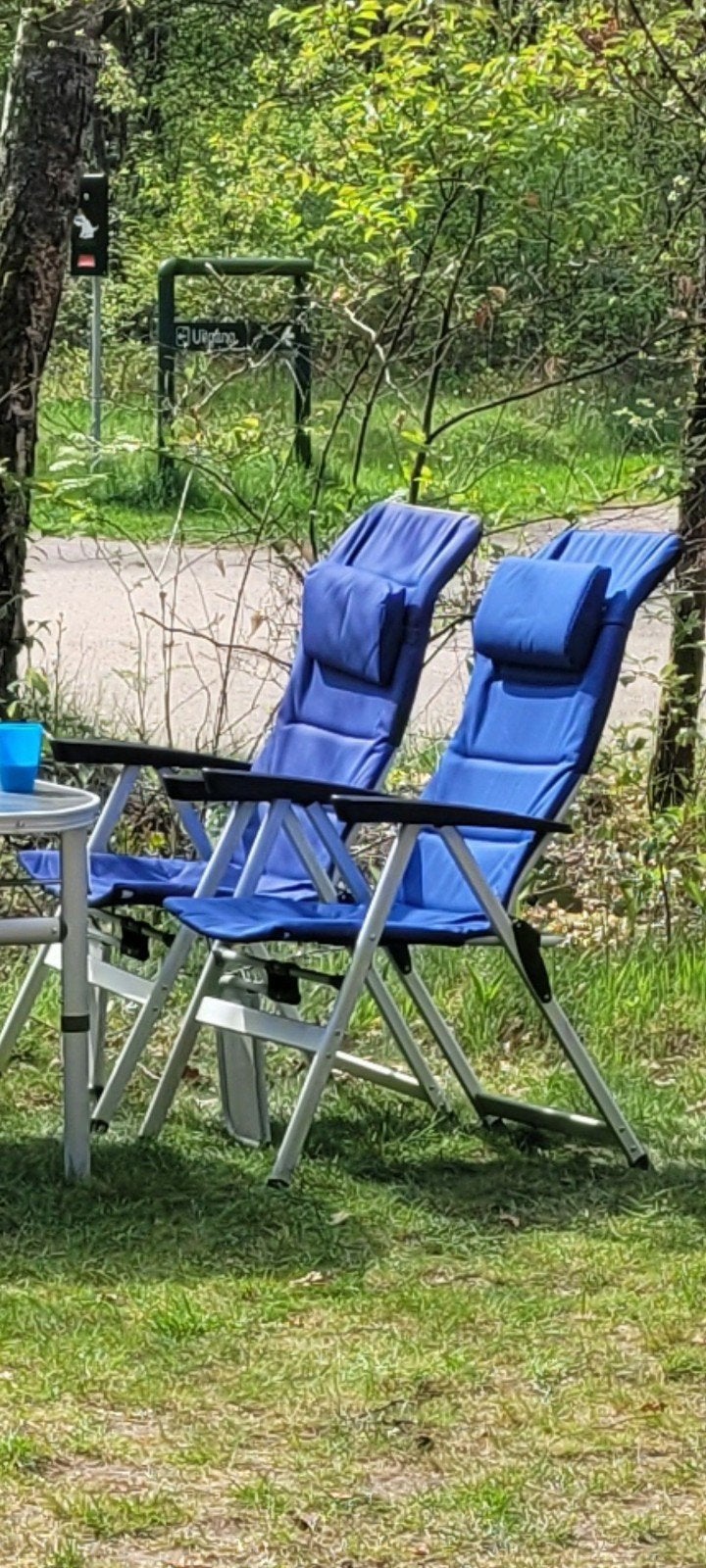 Comfortabele campingstoelen, Ophalen of Verzenden, Gebruikt, Campingstoel