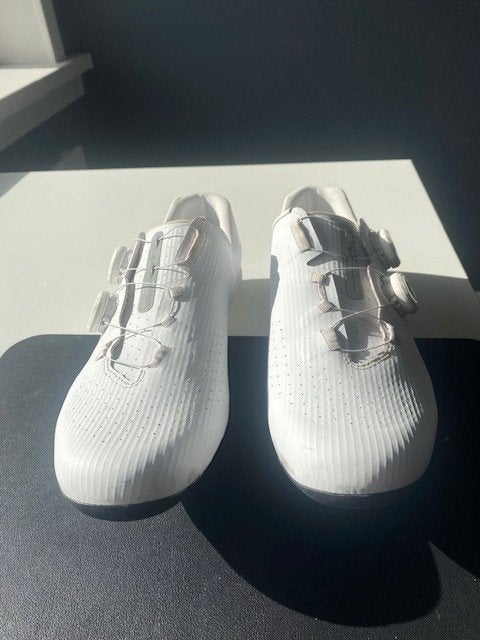 Wielrenschoenen Van Rysel wit mt 45, Ophalen of Verzenden, Zo goed als nieuw, Schoenen