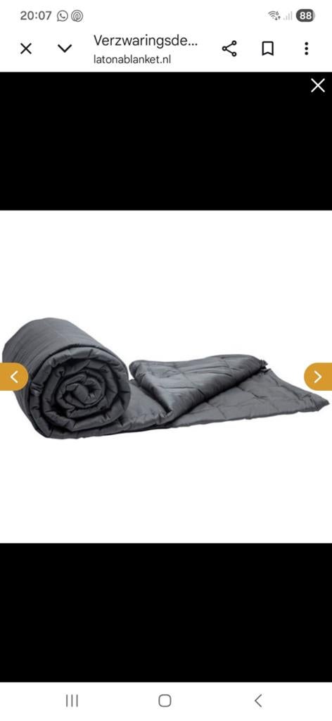 GRATIS Verzwaringsdeken 6 kg 140x200 Antraciet Grijs, Ophalen, Eenpersoons, Grijs, Deken of Dekbed