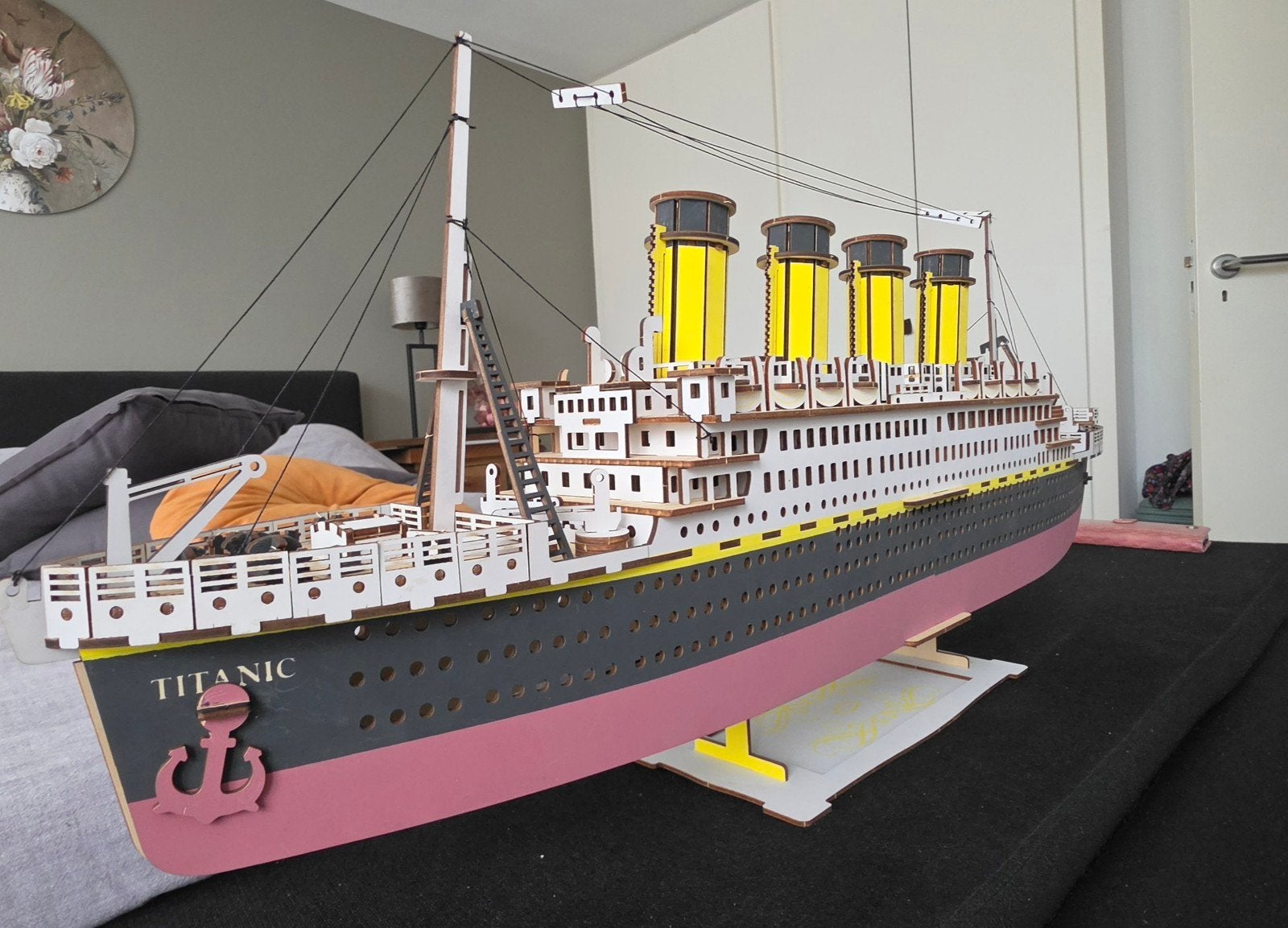 Prachtig gedetailleerd houten Titanic bouwmodel, Hobby en Vrije tijd, Modelbouw | Boten en Schepen, Ophalen