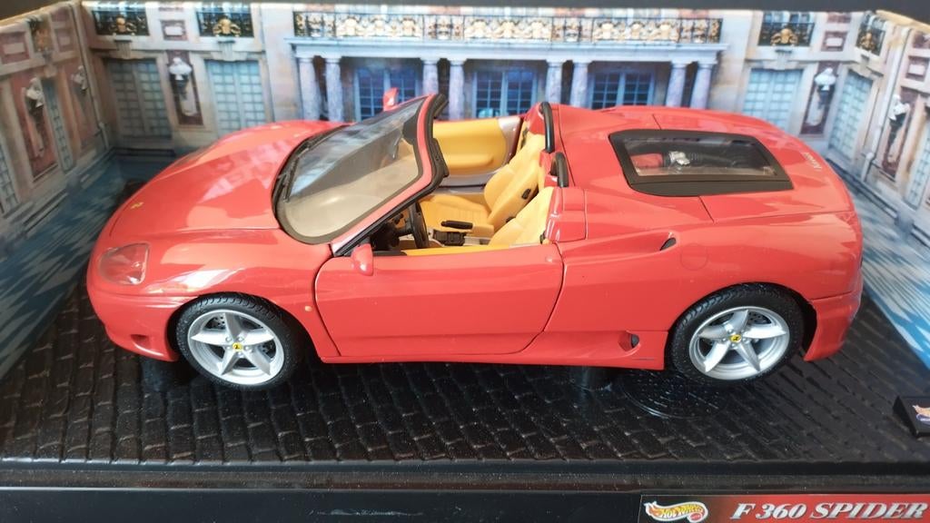 Ferrari 360 Modena Spider 1:18 Hot Wheels Pol, 1186 MJ 1 NL, Auto, Verzenden, Nieuw