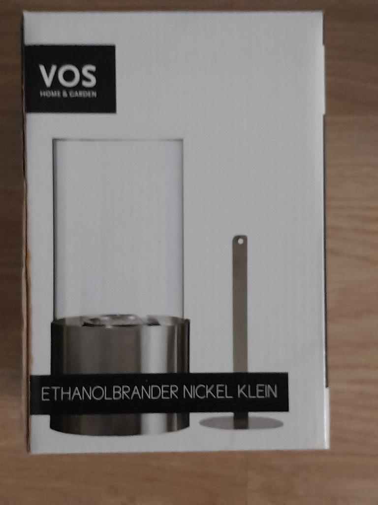 ethanolbrander, Huis en Inrichting, Woonaccessoires | Kandelaars en Kaarsen, Ophalen, Nieuw, Metaal, Grijs