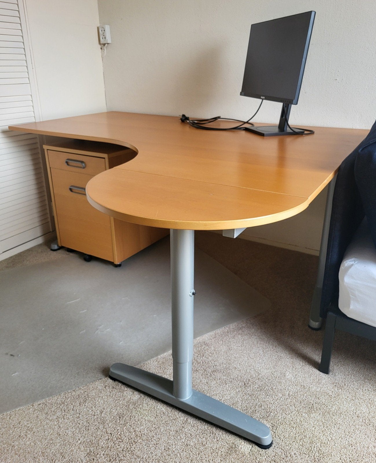 Ikea Galant hoekbureau 160x150 cm, verstelbaar, Huis en Inrichting, Ophalen