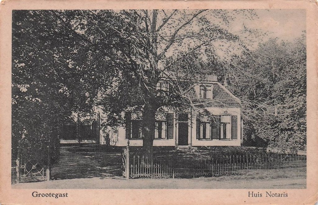 702-410-029 Grootegast Huis Notaris, Verzenden, Voor 1920, Groningen